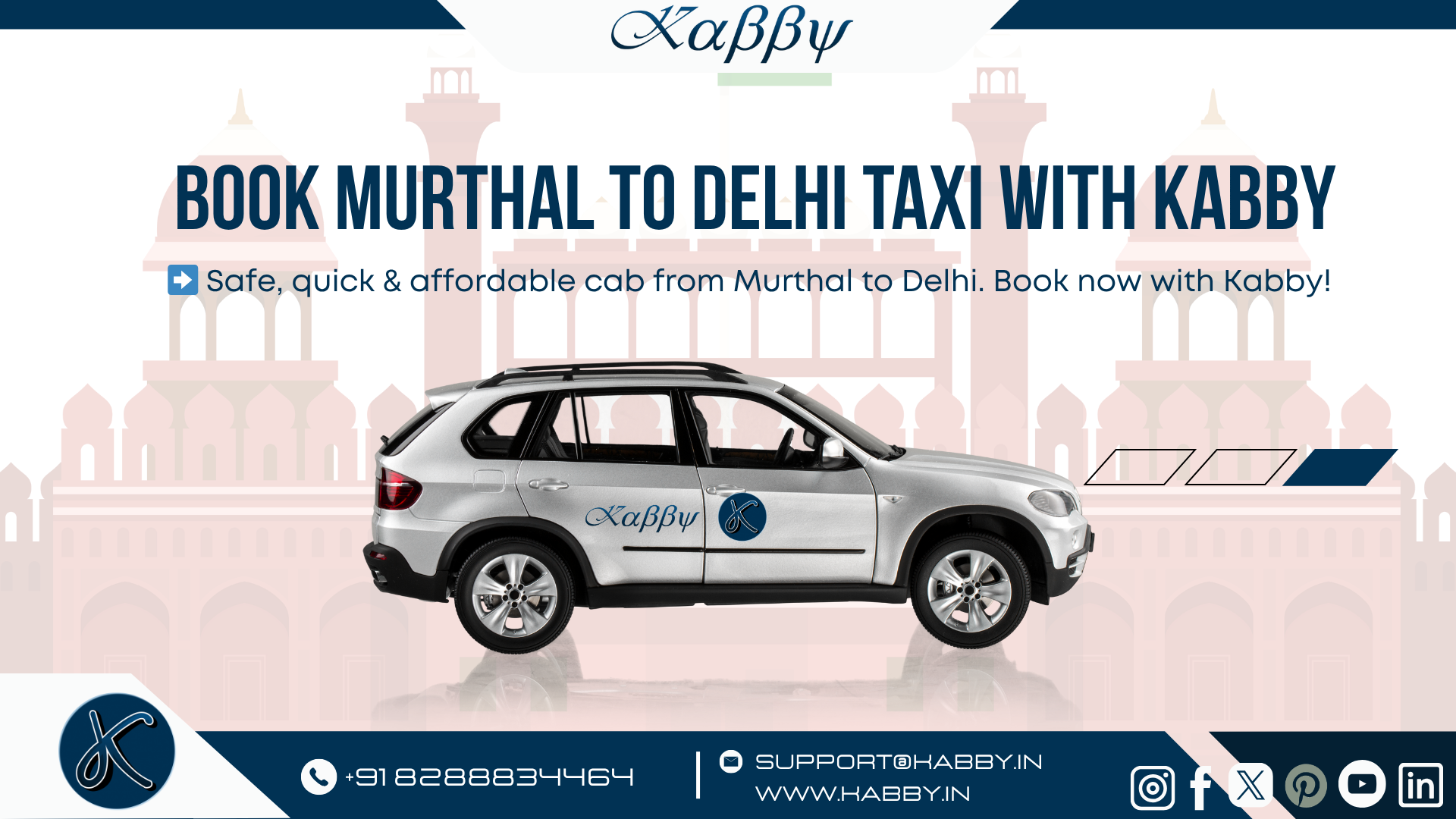 Book Murthal to Delhi Taxi With